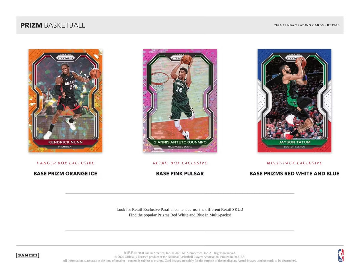 2020/21 Panini Prizm Basketball Retail Box