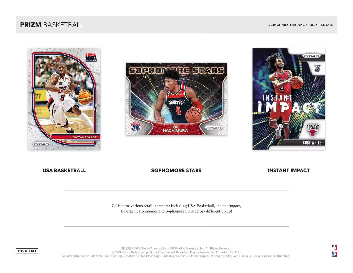 2020/21 Panini Prizm Basketball Retail Box